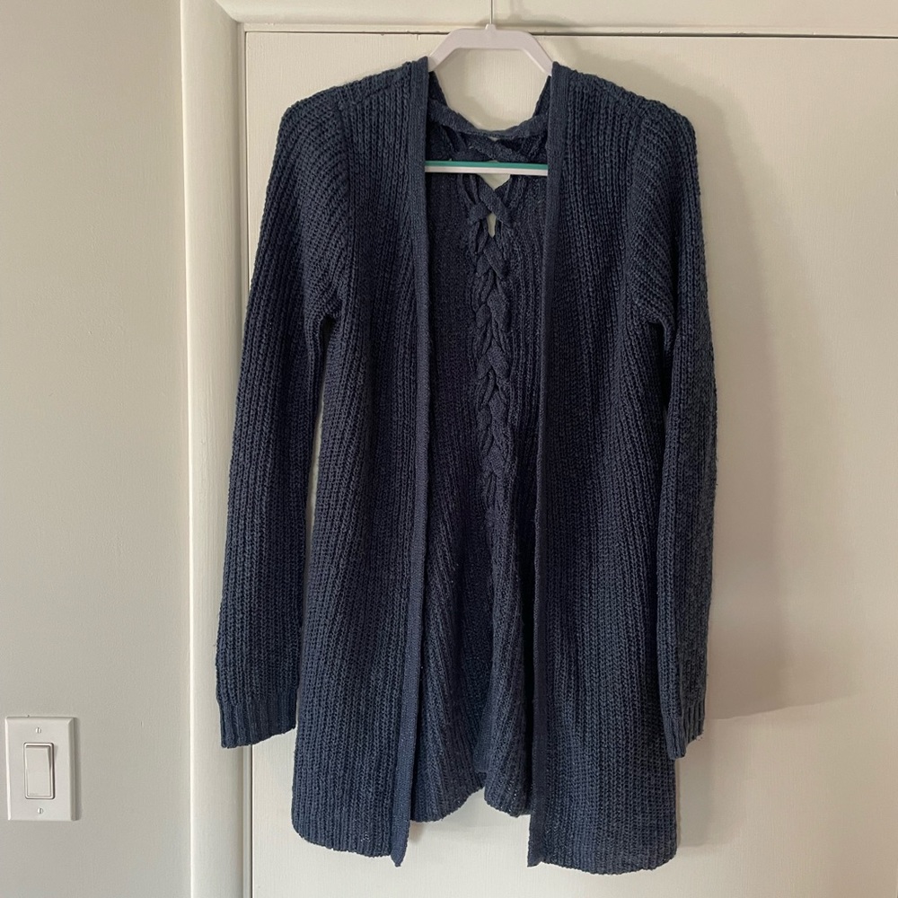 NWOT Navy Knit Cardigan